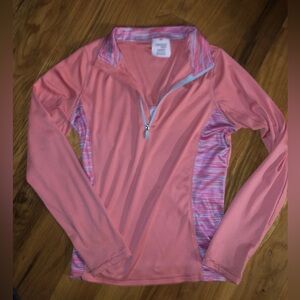 Danskin Now Girls Performance Quarter-Zip Pullover Size 10/12